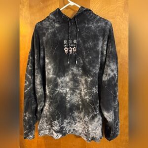 🐰🐣🆕️Listing* Rue21-Black and Gray Tie-Dye Hoodie 🔴